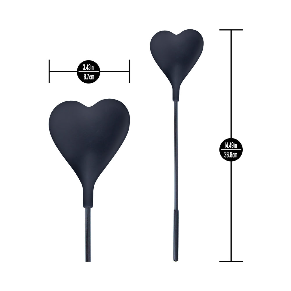 Temptasia Ardor Heart Crop-Black