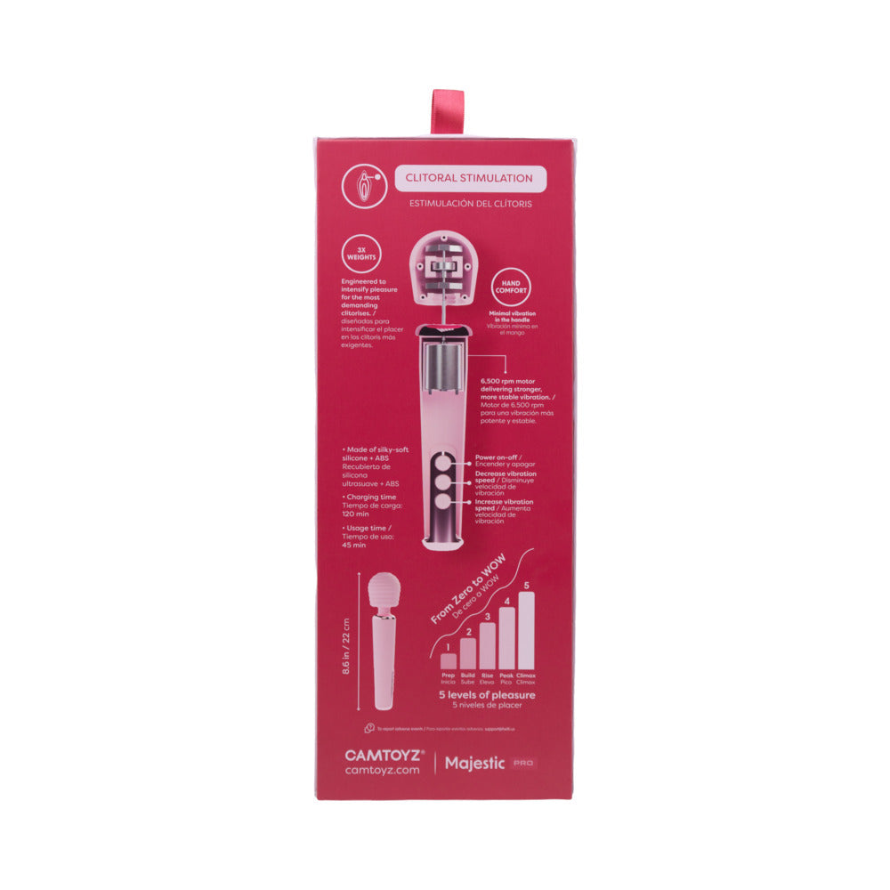 Camtoyz Pro Intense Wand Vibrator - Pink