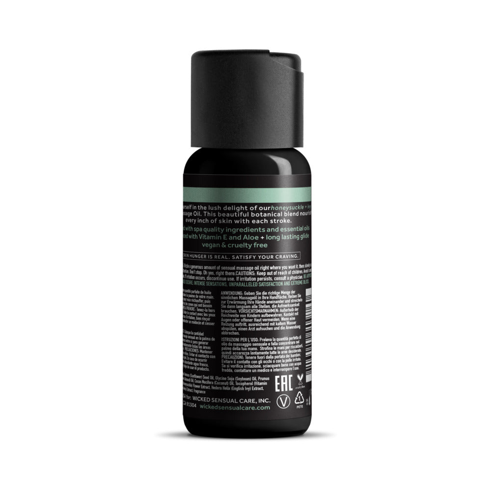 Wicked Sensual Massage Oil-Honeysuckle and Ivy 4oz