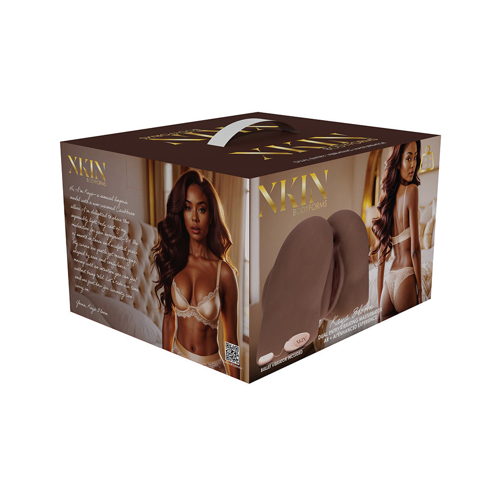 Shots Kaya Bloom Dual Entry Bodyforms Masturbator - Brown - 5.4 lbs.