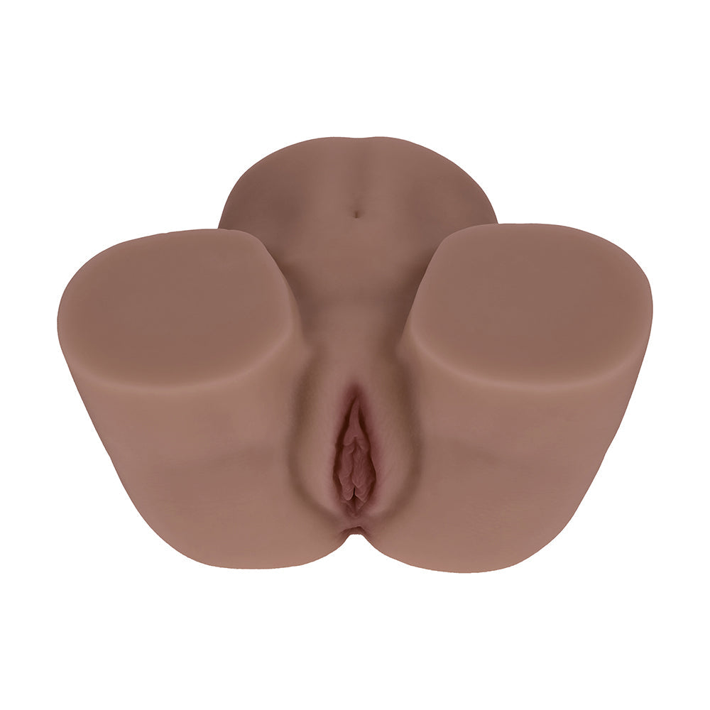 Shots Kaya Bloom Dual Entry Bodyforms Masturbator - Brown - 5.4 lbs.
