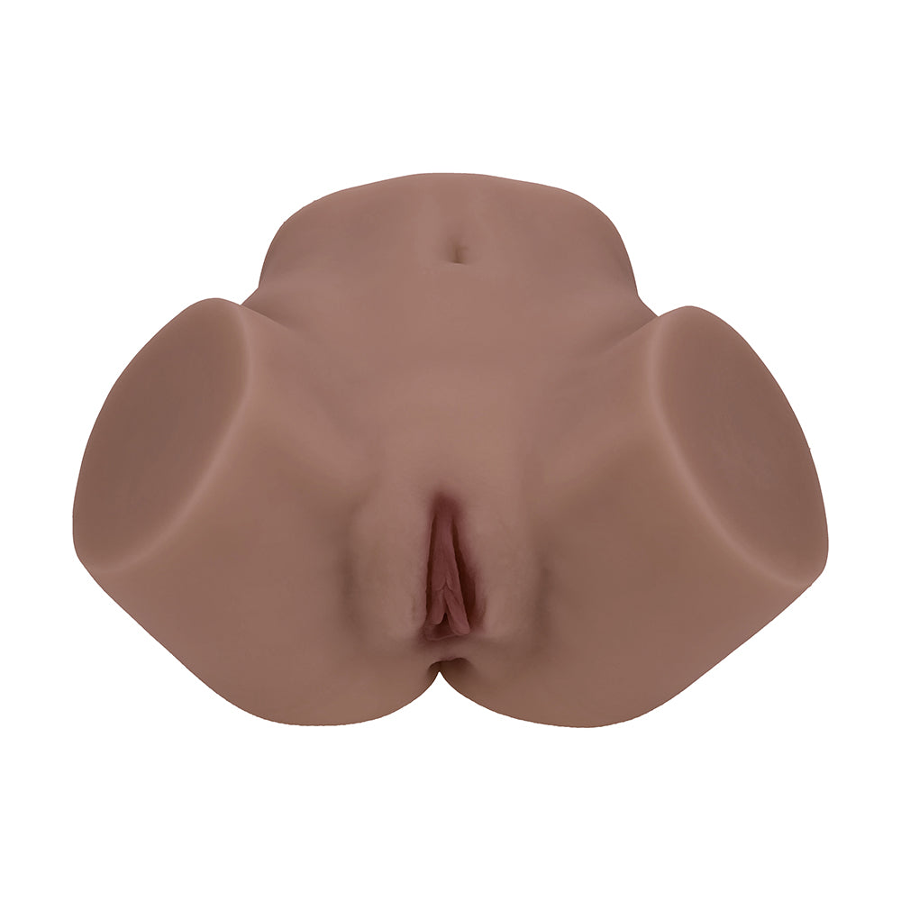 Shots Xkin Layla Love Dual Entry Masturbator - Brown - 7.7 lbs.