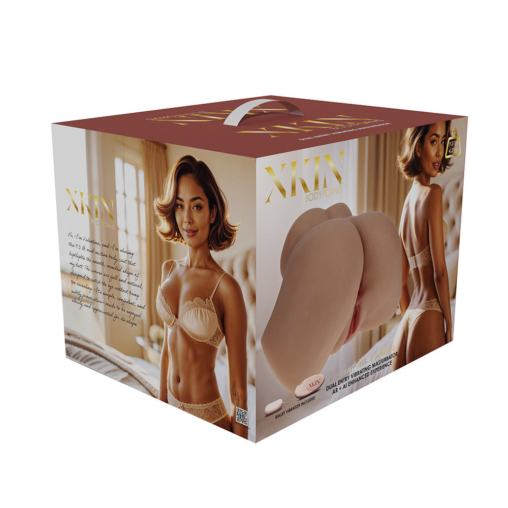 Shots Xkin Valentina Vellure Dual Entry Masturbator - Tan - 9.3 lbs.