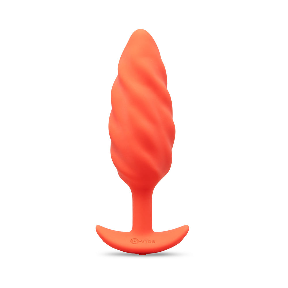 b-Vibe Swirl Texture Plug - Orange