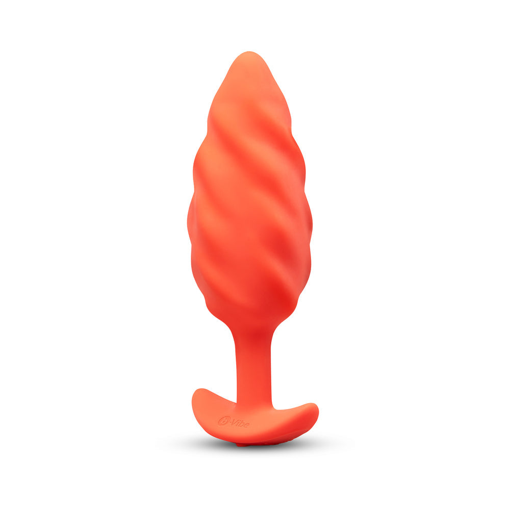 b-Vibe Swirl Texture Plug - Orange