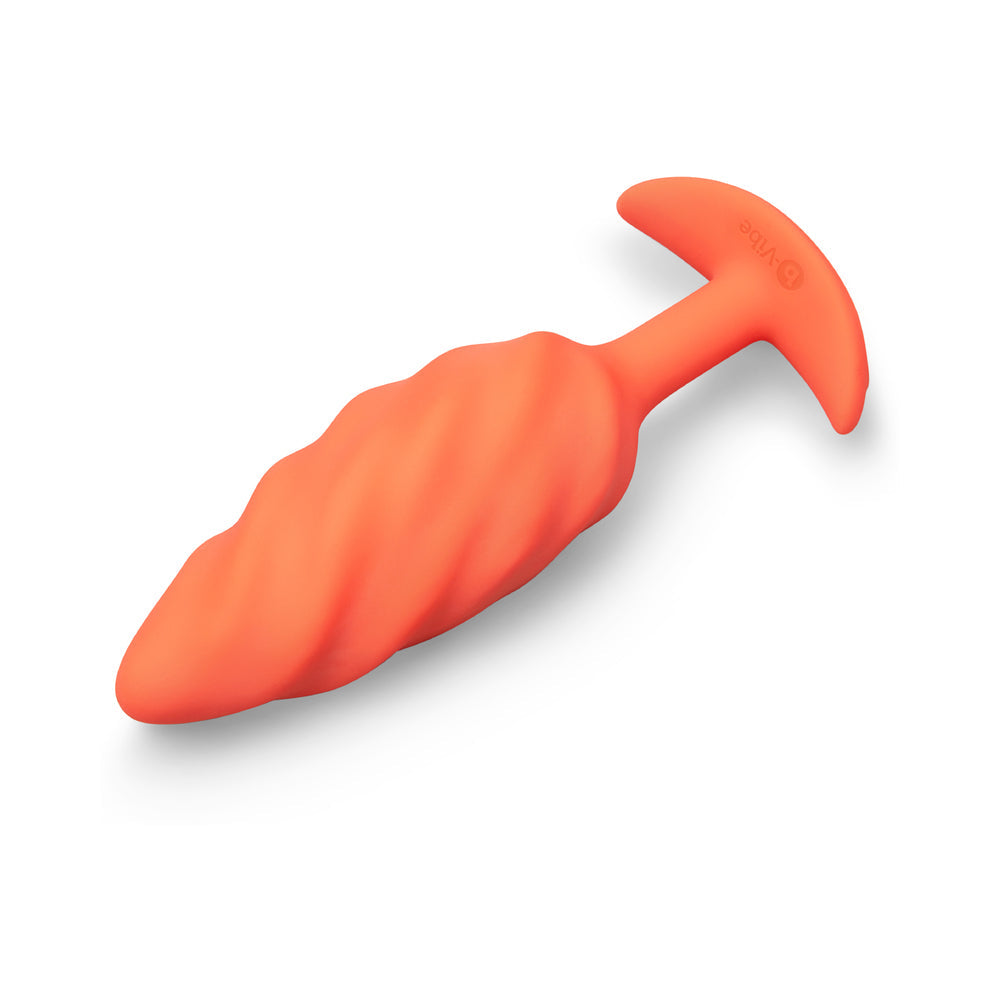 b-Vibe Swirl Texture Plug - Orange