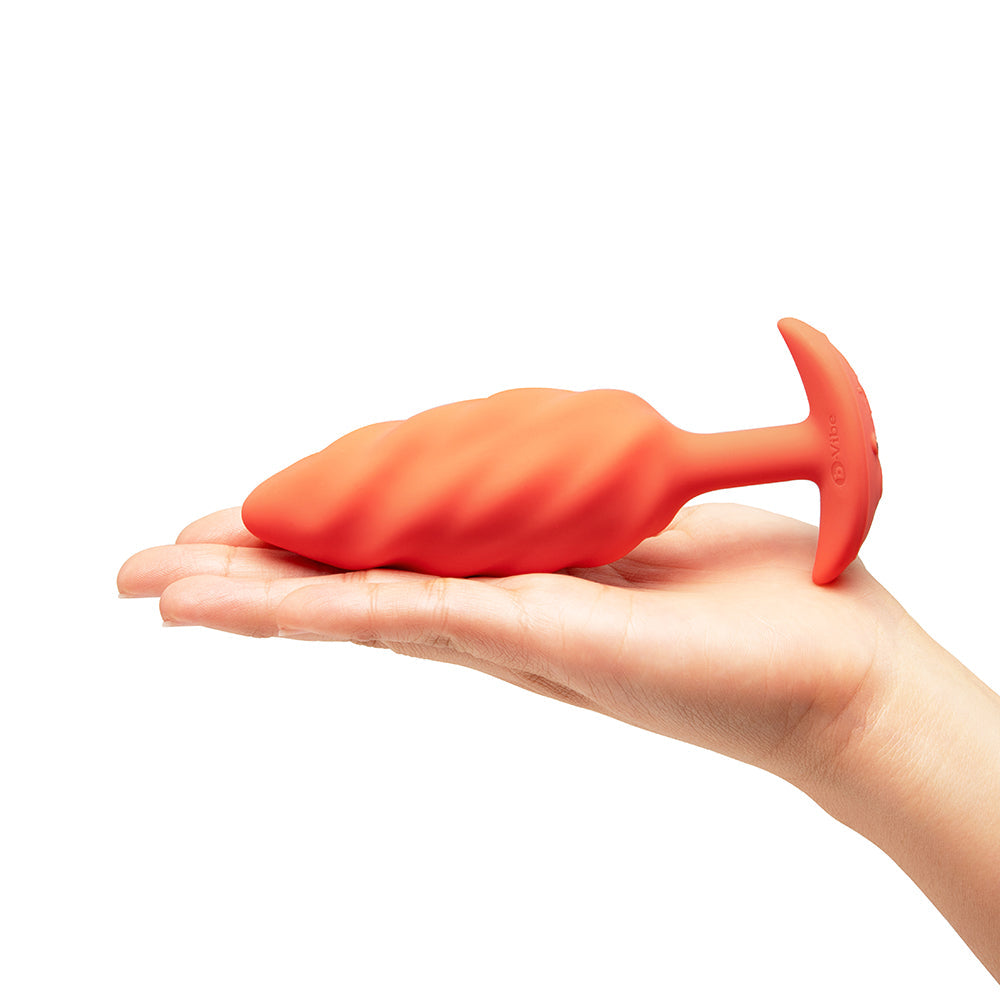 b-Vibe Swirl Texture Plug - Orange