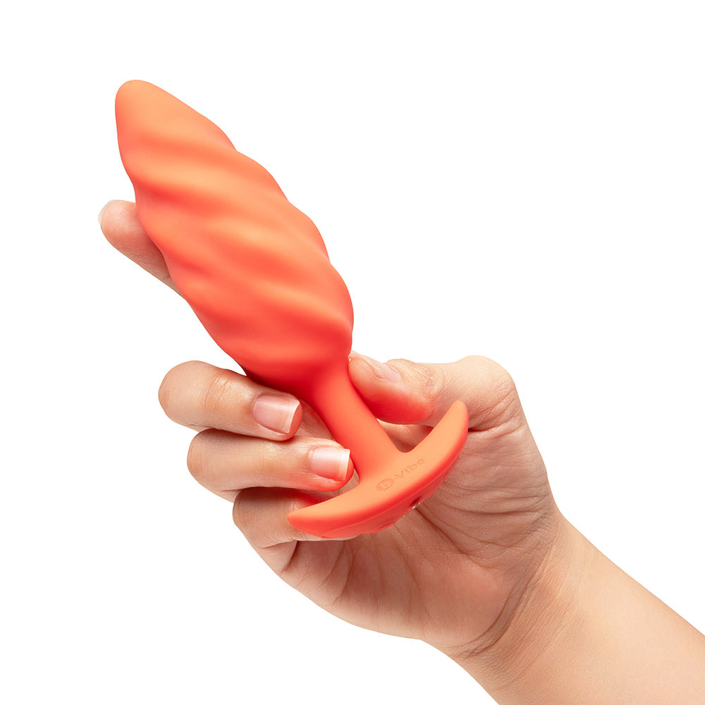 b-Vibe Swirl Texture Plug - Orange