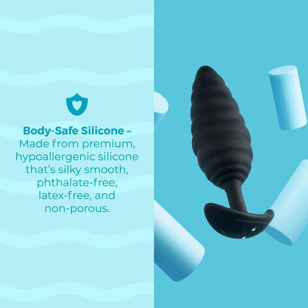 b-Vibe Twist Texture Plug - Black