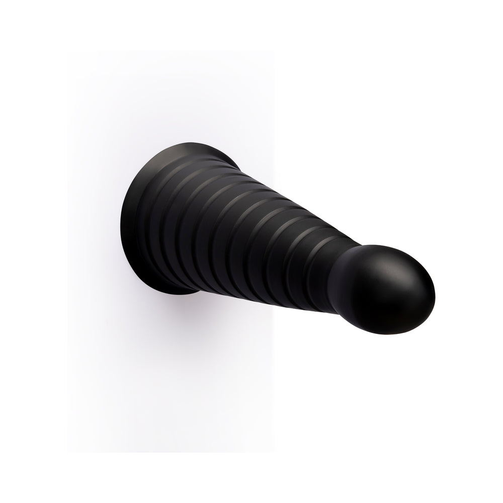 b-Vibe Cone 10 Inch Tapered & Ribbed XXL Dildo with Suction Cup