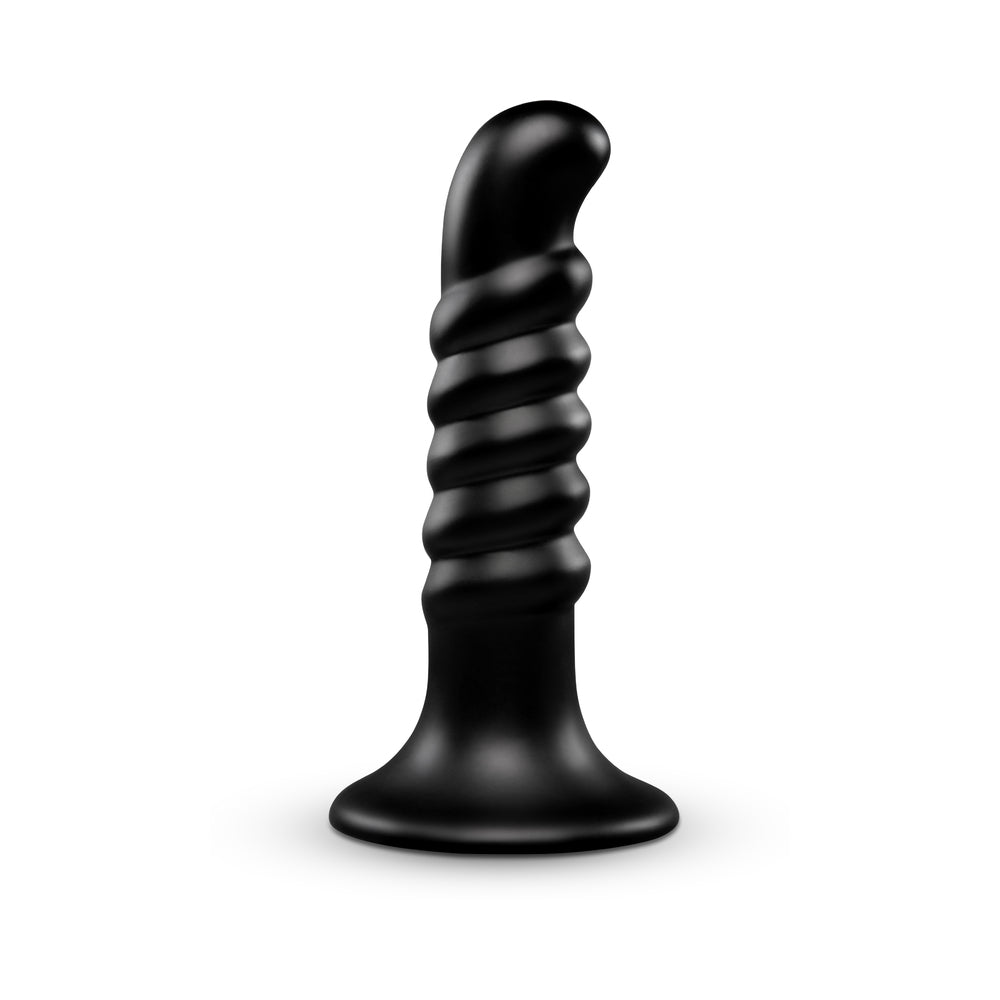 b-Vibe Krush 9.5 Inch Curved & Ribbed XXL Dildo with Suction Cup