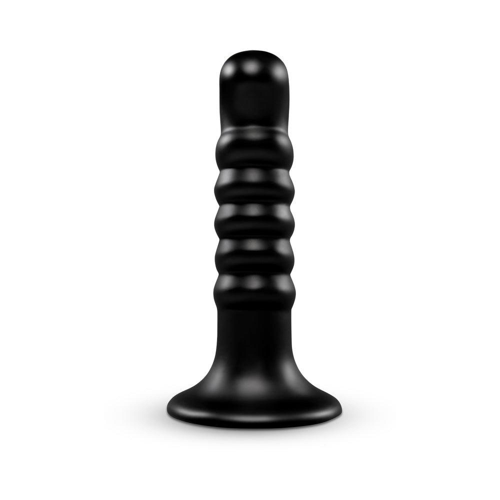 b-Vibe Krush 9.5 Inch Curved & Ribbed XXL Dildo with Suction Cup