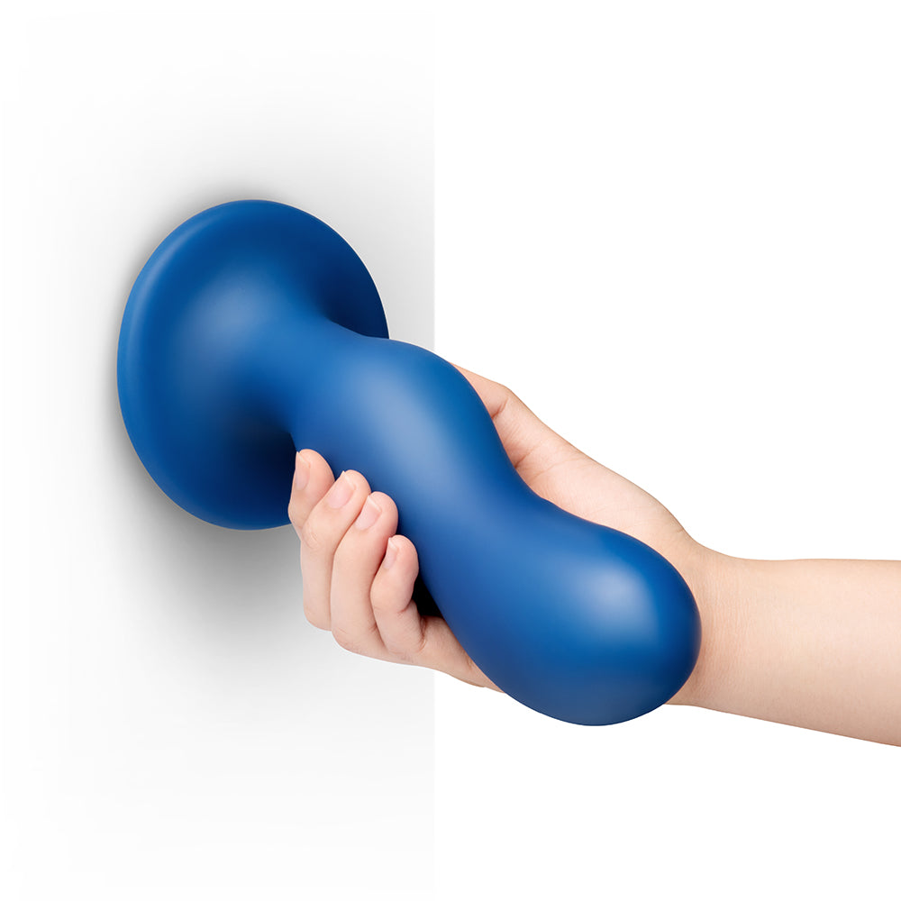 b-Vibe Milk 8.5 Inch Curved XXL Anal Trainer with Tapered Tip and Suction Cup