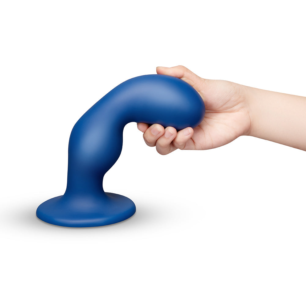 b-Vibe Milk 8.5 Inch Curved XXL Anal Trainer with Tapered Tip and Suction Cup