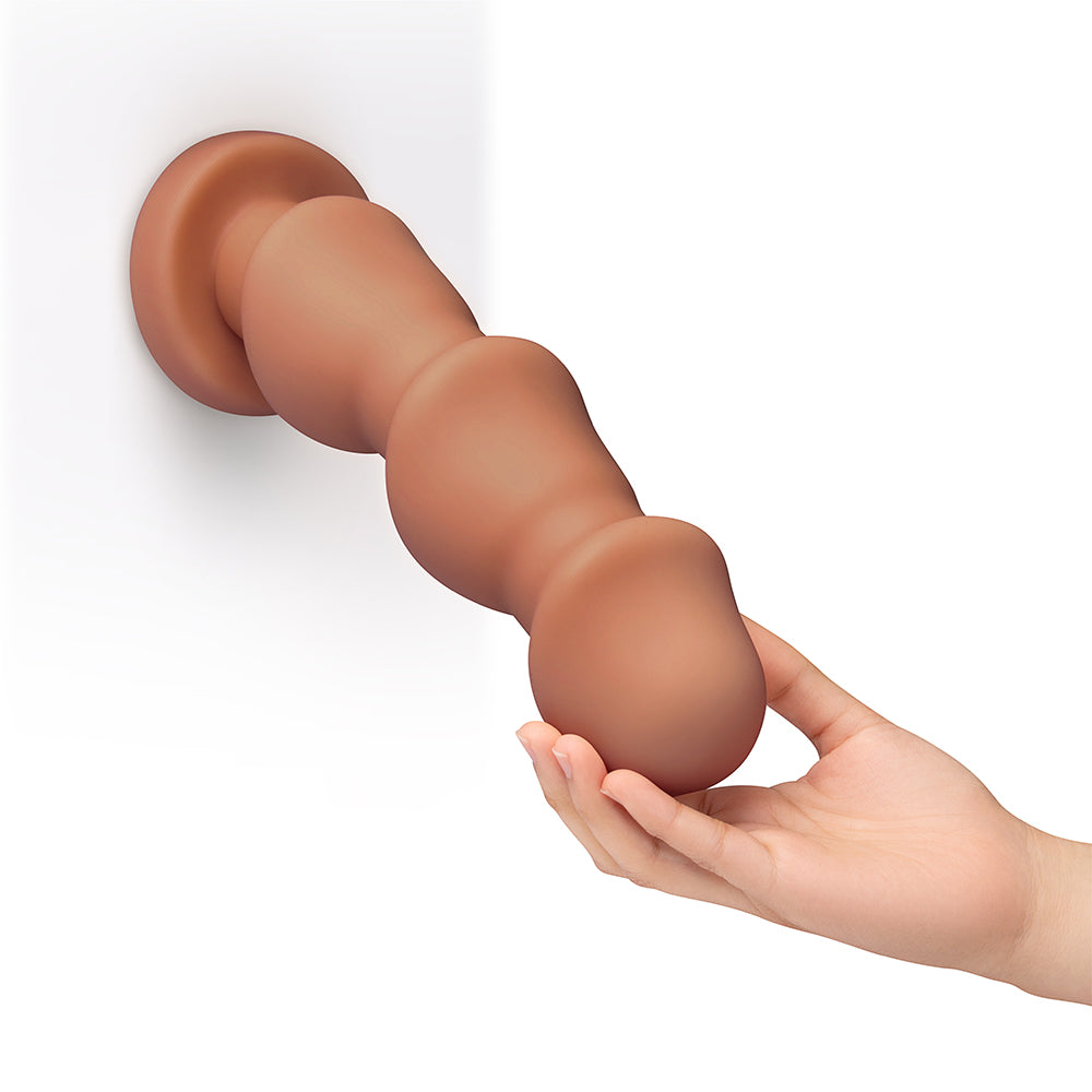b-Vibe Headz 10.5 Inch Multi-Bulb XXL Dildo with Flared Base