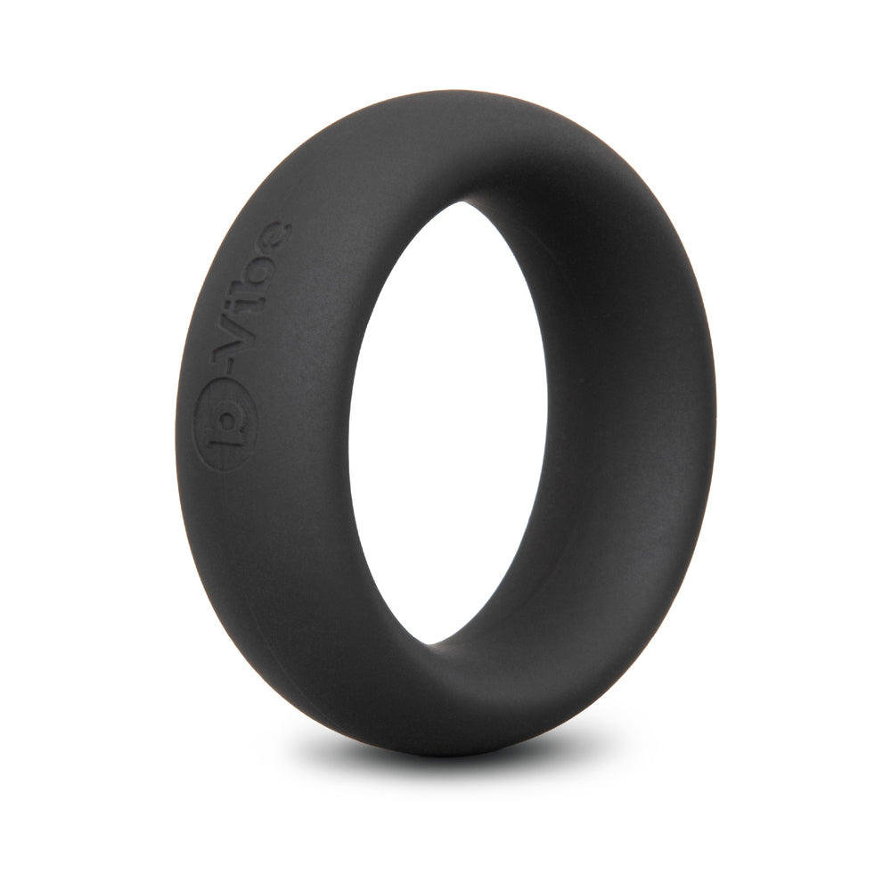 b-Vibe Snug Ring 40 mm Soft Stretch Silicone Secure Fit Cock Ring - Black