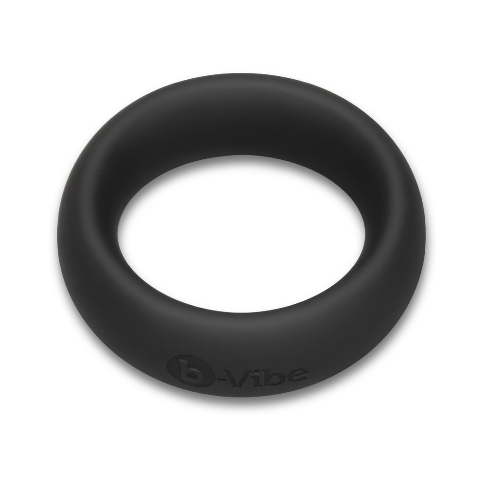b-Vibe Snug Ring 40 mm Soft Stretch Silicone Secure Fit Cock Ring - Black
