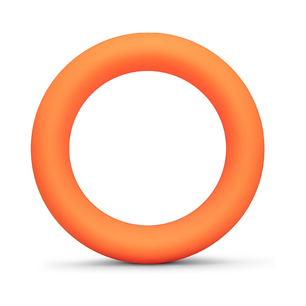b-Vibe Snug Ring 40 mm Soft Stretch Silicone Secure Fit Cock Ring - Orange