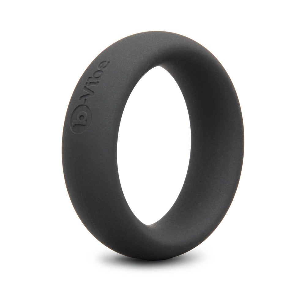 b-Vibe Snug Ring 45 mm Soft Stretch Silicone Secure Fit Cock Ring - Black