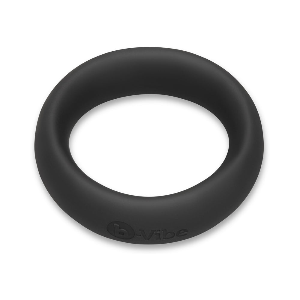 b-Vibe Snug Ring 45 mm Soft Stretch Silicone Secure Fit Cock Ring - Black