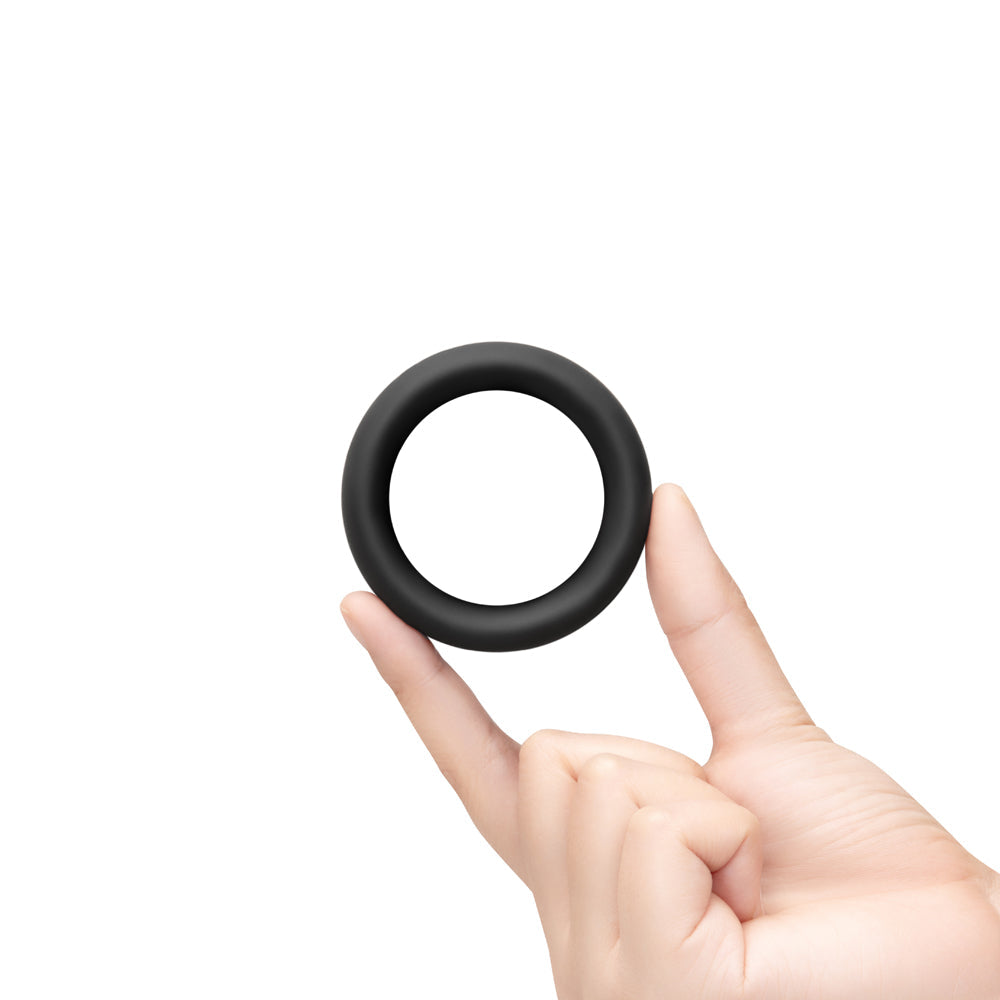 b-Vibe Snug Ring 45 mm Soft Stretch Silicone Secure Fit Cock Ring - Black