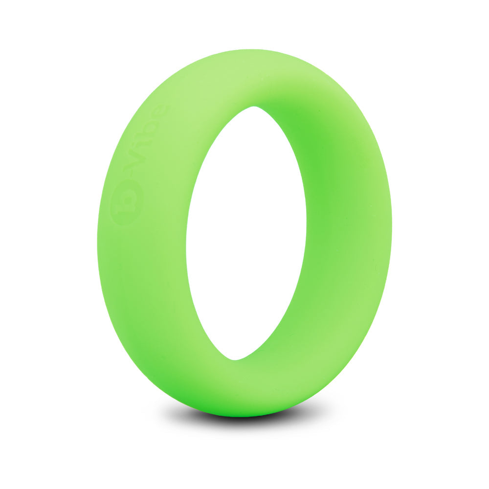 b-Vibe Snug Ring 45 mm Soft Stretch Silicone Secure Fit Cock Ring - Green