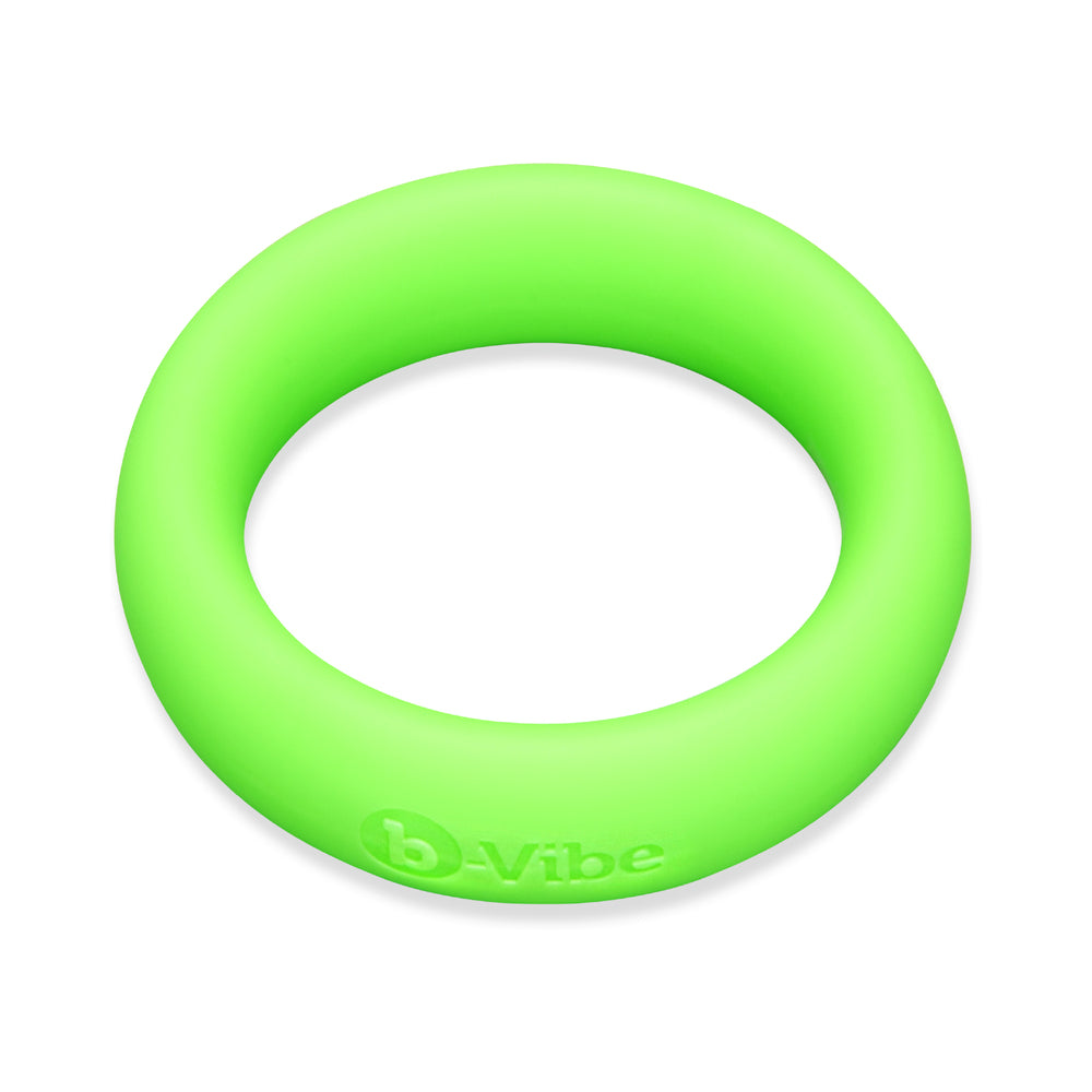 b-Vibe Snug Ring 45 mm Soft Stretch Silicone Secure Fit Cock Ring - Green