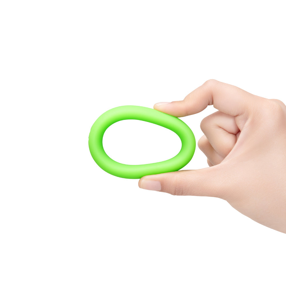 b-Vibe Snug Ring 45 mm Soft Stretch Silicone Secure Fit Cock Ring - Green