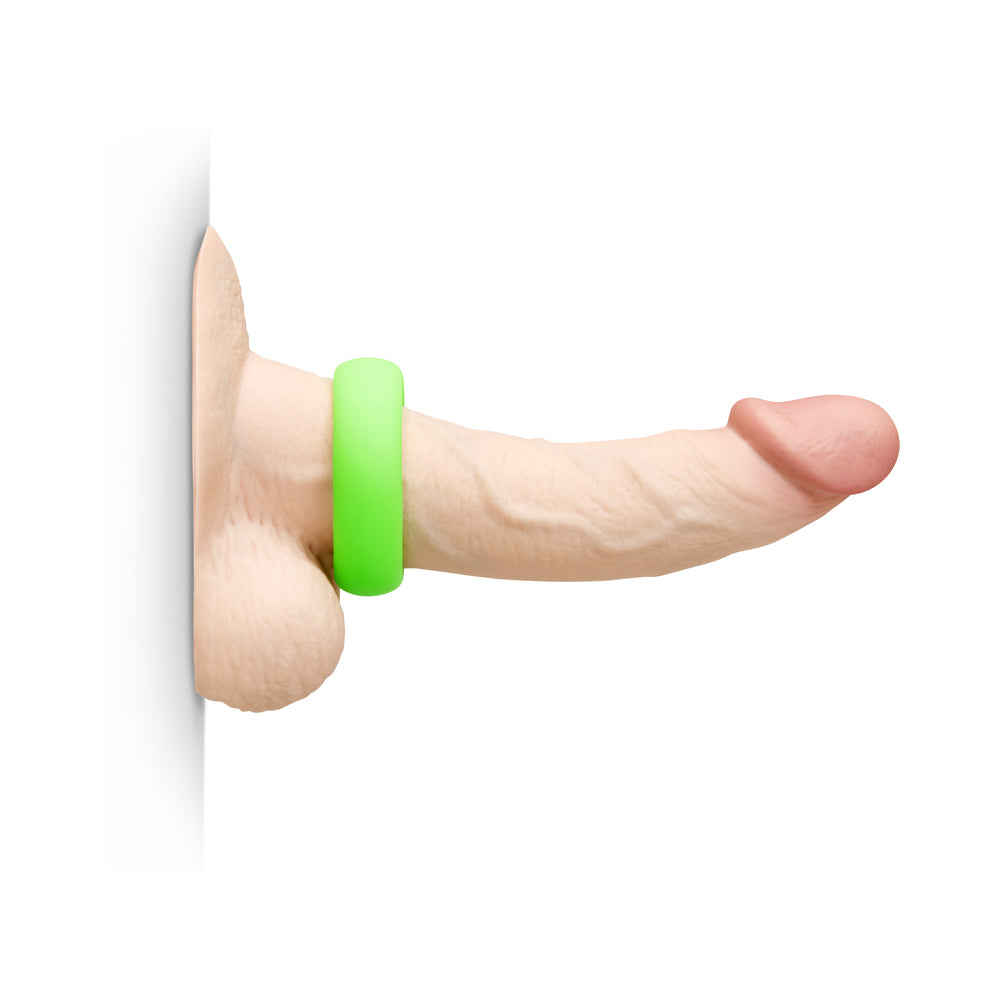 b-Vibe Snug Ring 45 mm Soft Stretch Silicone Secure Fit Cock Ring - Green