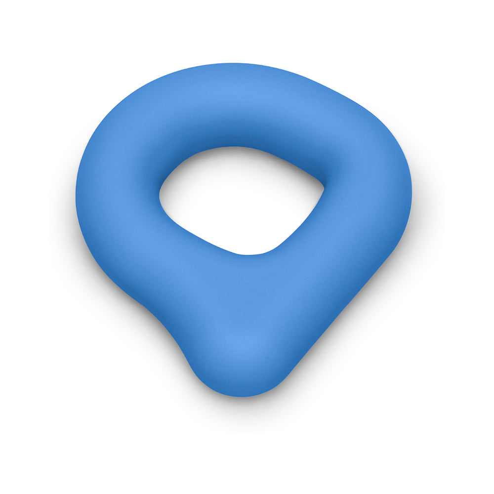 b-Vibe Flex Ring Drip Super Soft Silicone Secure Fit Cock Ring - Blue
