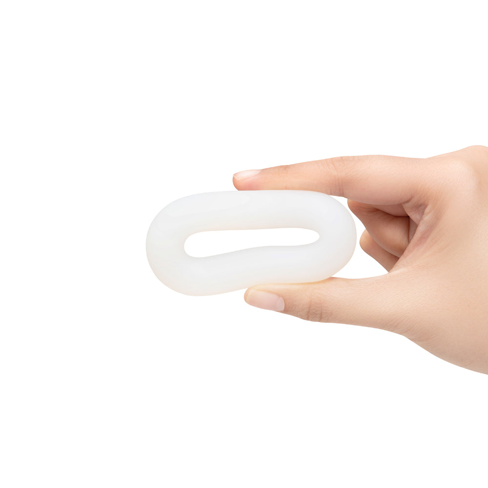 b-Vibe Flex Ring Loop Super Soft Silicone Secure Fit Cock Ring- Clear