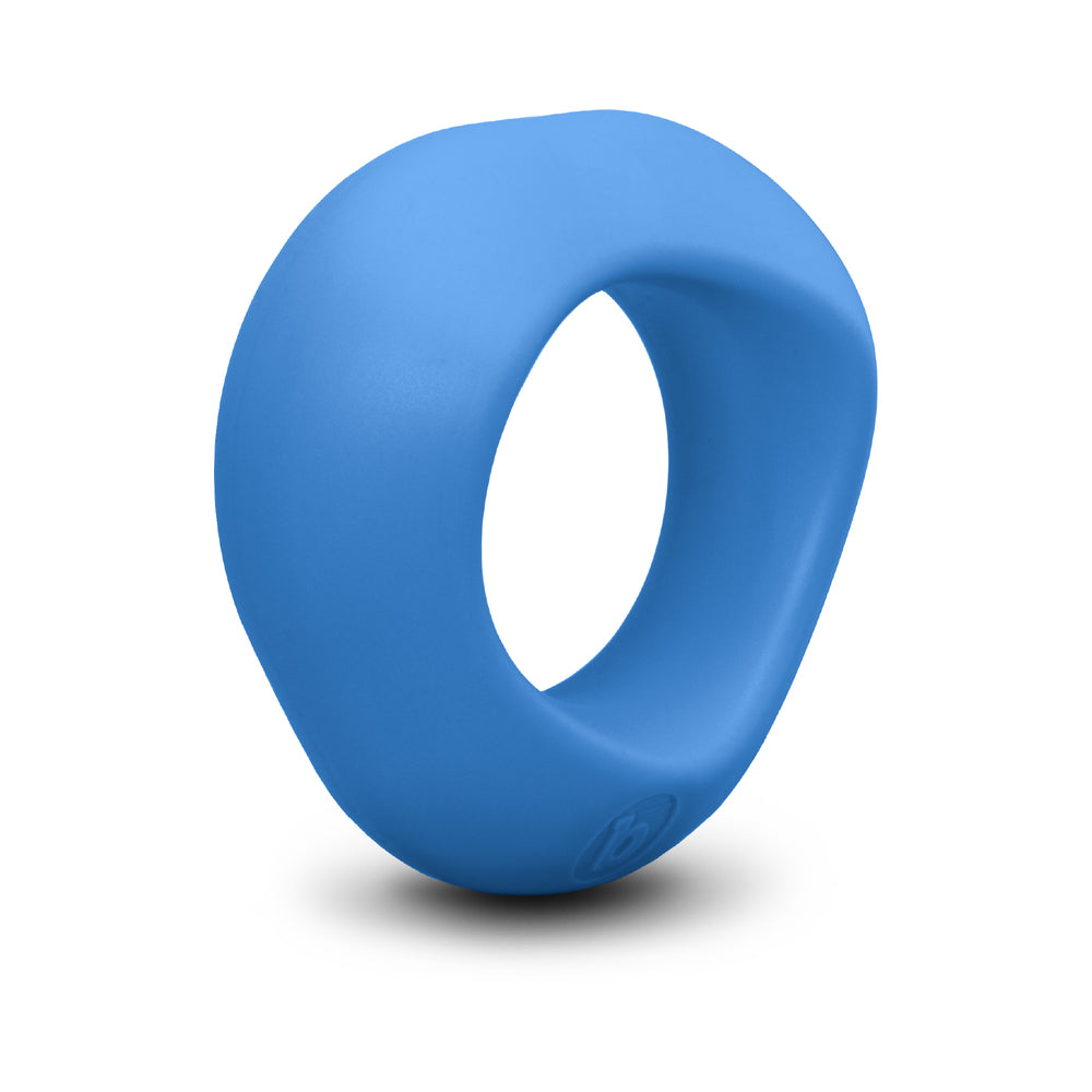 b-Vibe Flex Ring Delta Super Soft Silicone Secure Fit Cock Ring - Blue