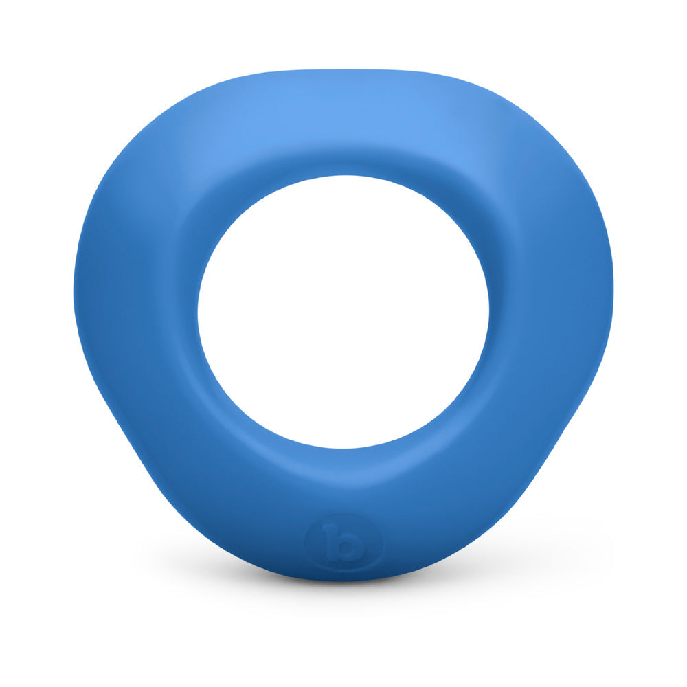 b-Vibe Flex Ring Delta Super Soft Silicone Secure Fit Cock Ring - Blue