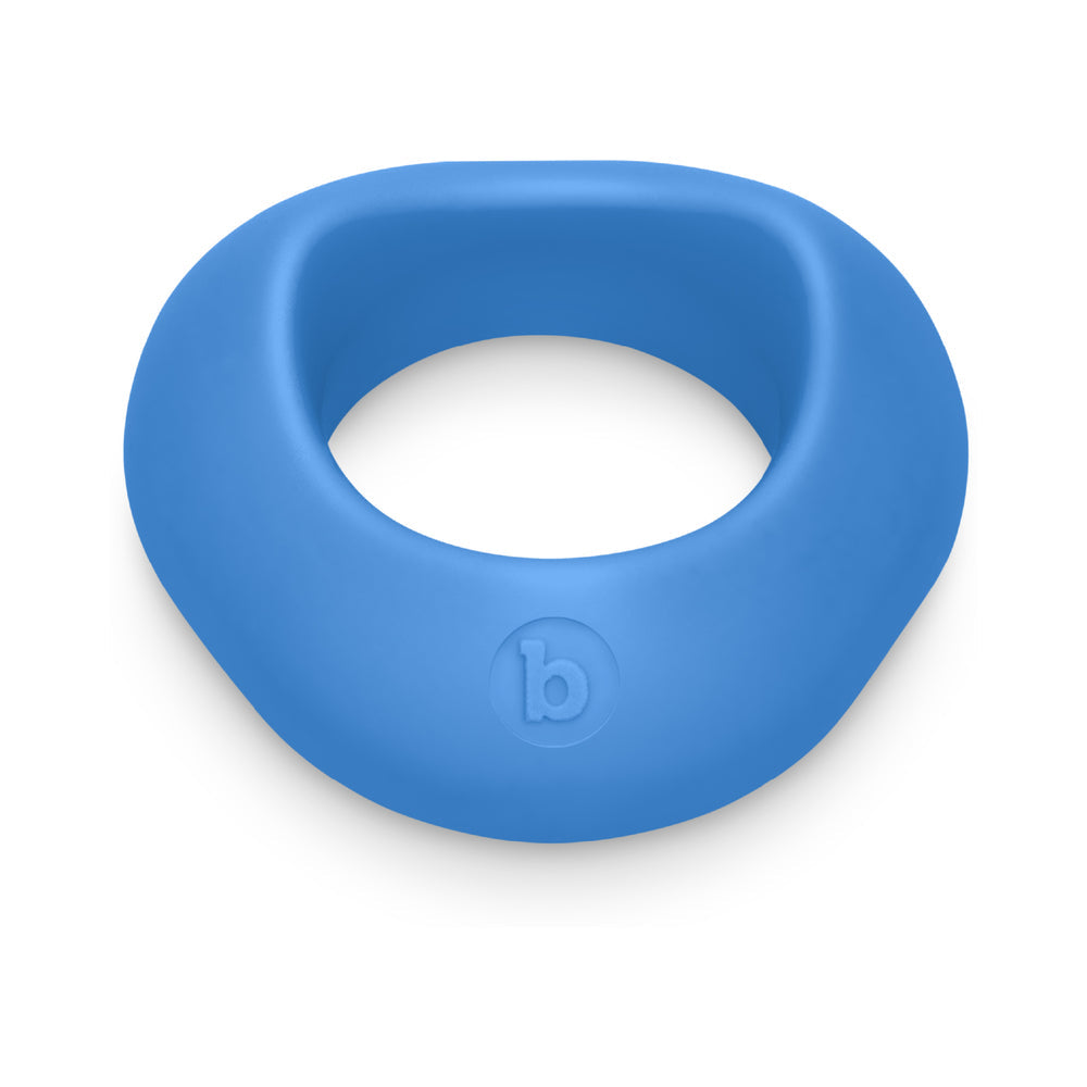 b-Vibe Flex Ring Delta Super Soft Silicone Secure Fit Cock Ring - Blue