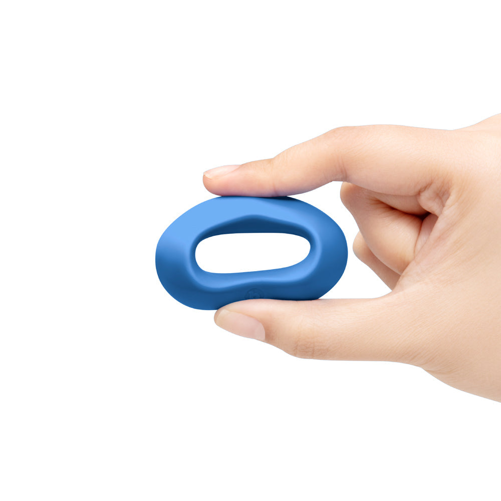 b-Vibe Flex Ring Delta Super Soft Silicone Secure Fit Cock Ring - Blue