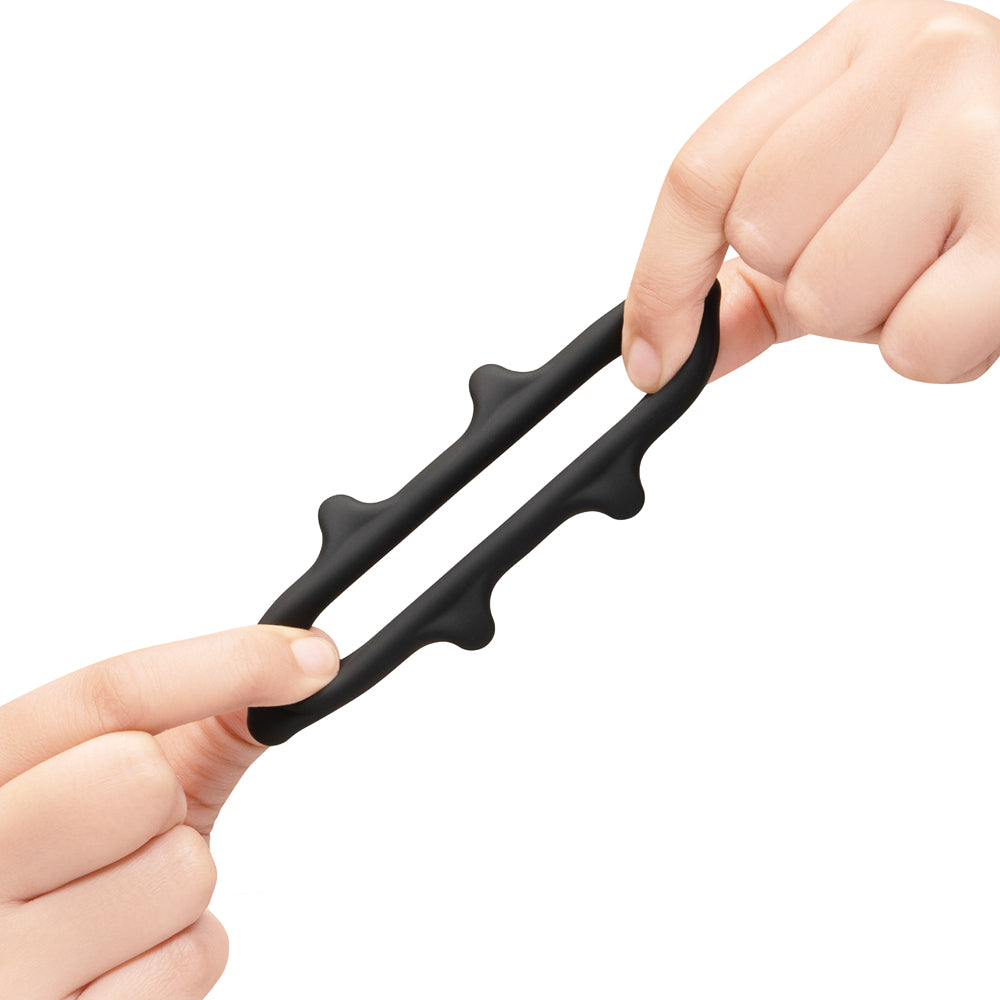 b-Vibe Flex Ring Spike Super Soft Silicone Secure Fit Cock Ring