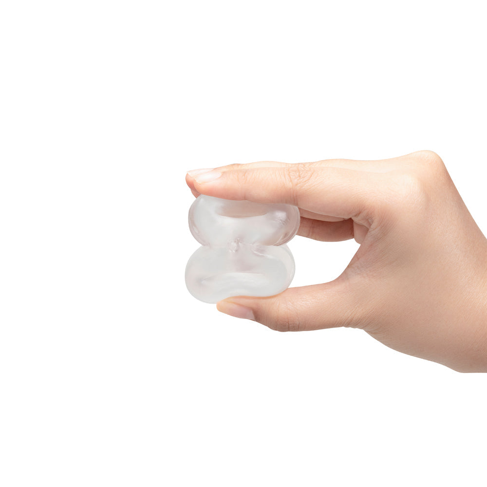 b-Vibe Stretch-Tech Double Barrel Flexible Secure Fit Cock Ring