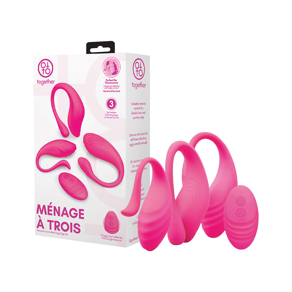 Together Menage A Trois Remote Control Orgy Egg Set