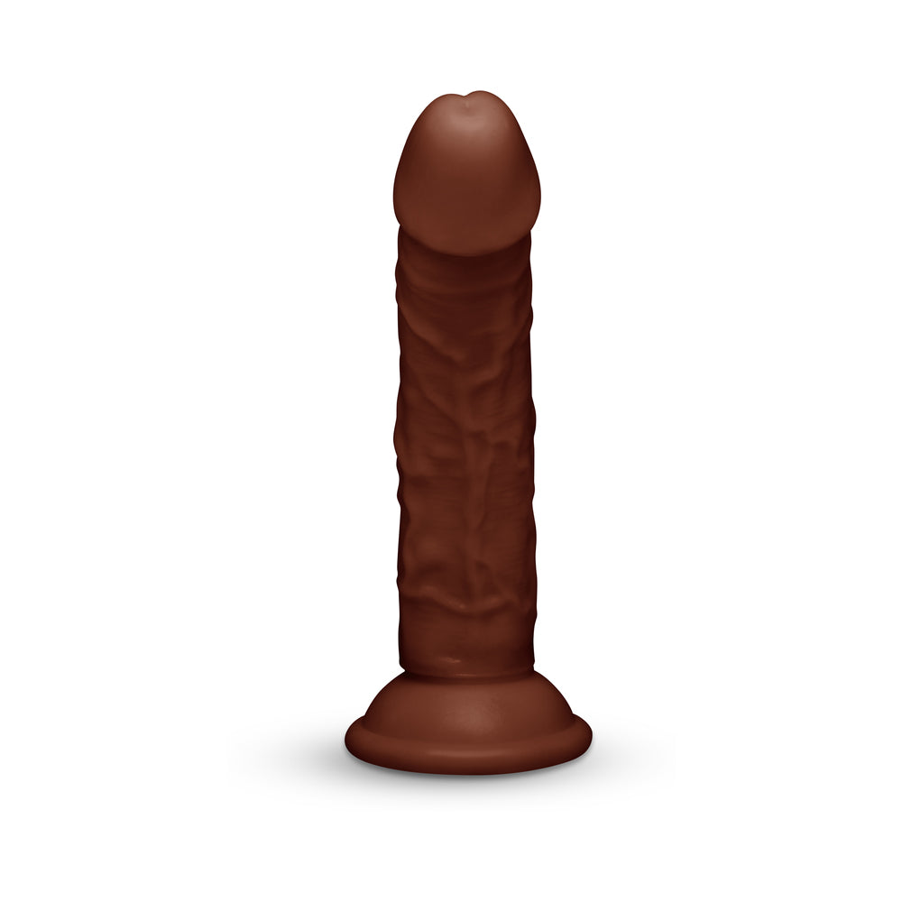 Together 6.75" Realistic Dildo - Dark