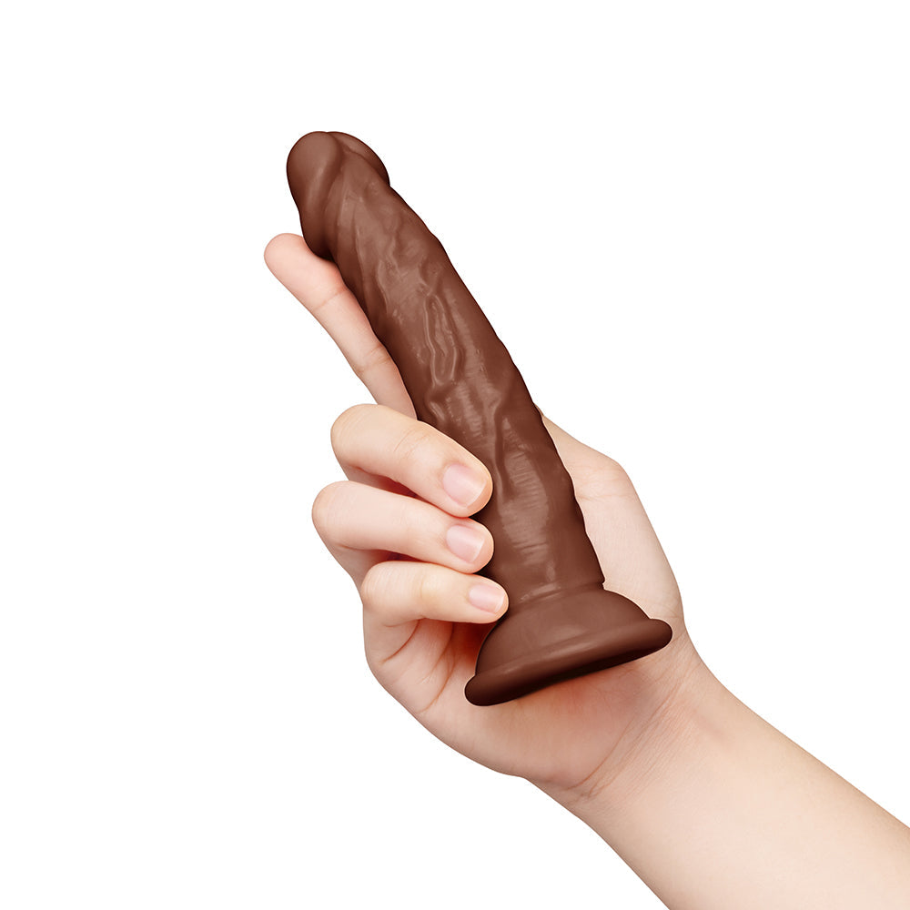 Together 6.75" Realistic Dildo - Dark