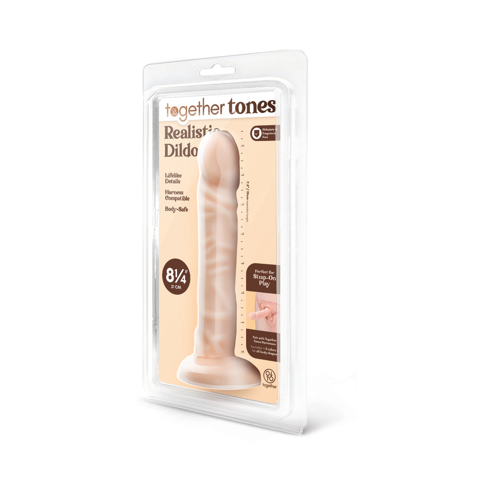 Together 8.25" Realistic Dildo - Light