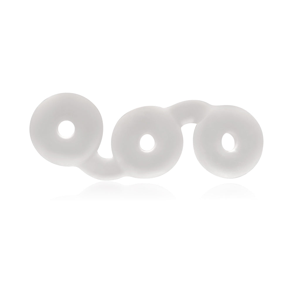 Perfect Fit Triple Donut Ring - Clear