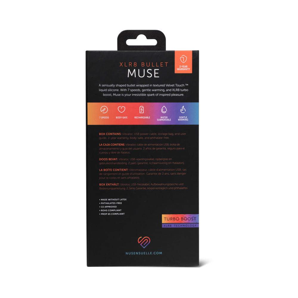 Nu Sensuelle Muse XLR8 Bullet with Heat-Pink