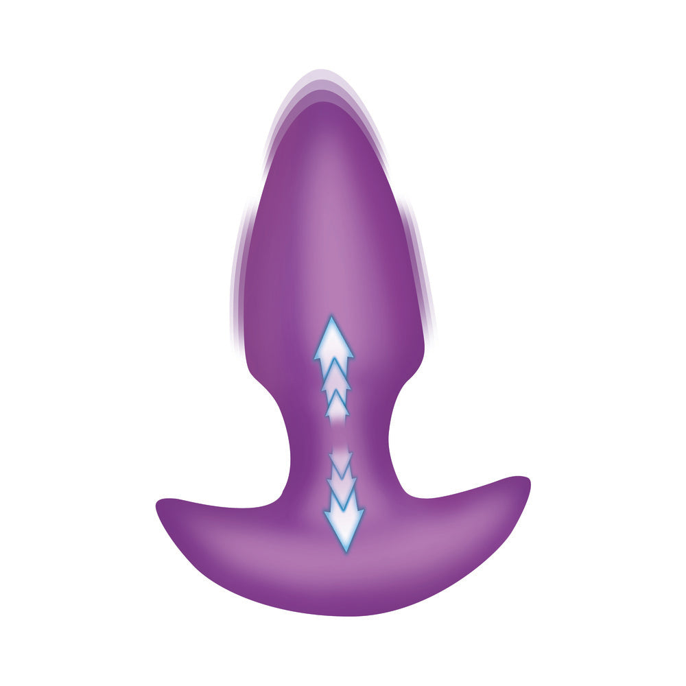 Bang! Thrusting & Vibrating Butt Plug - Purple