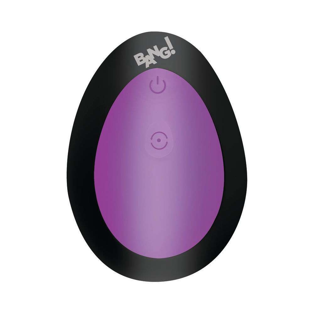 Bang! Thrusting & Vibrating Butt Plug - Purple
