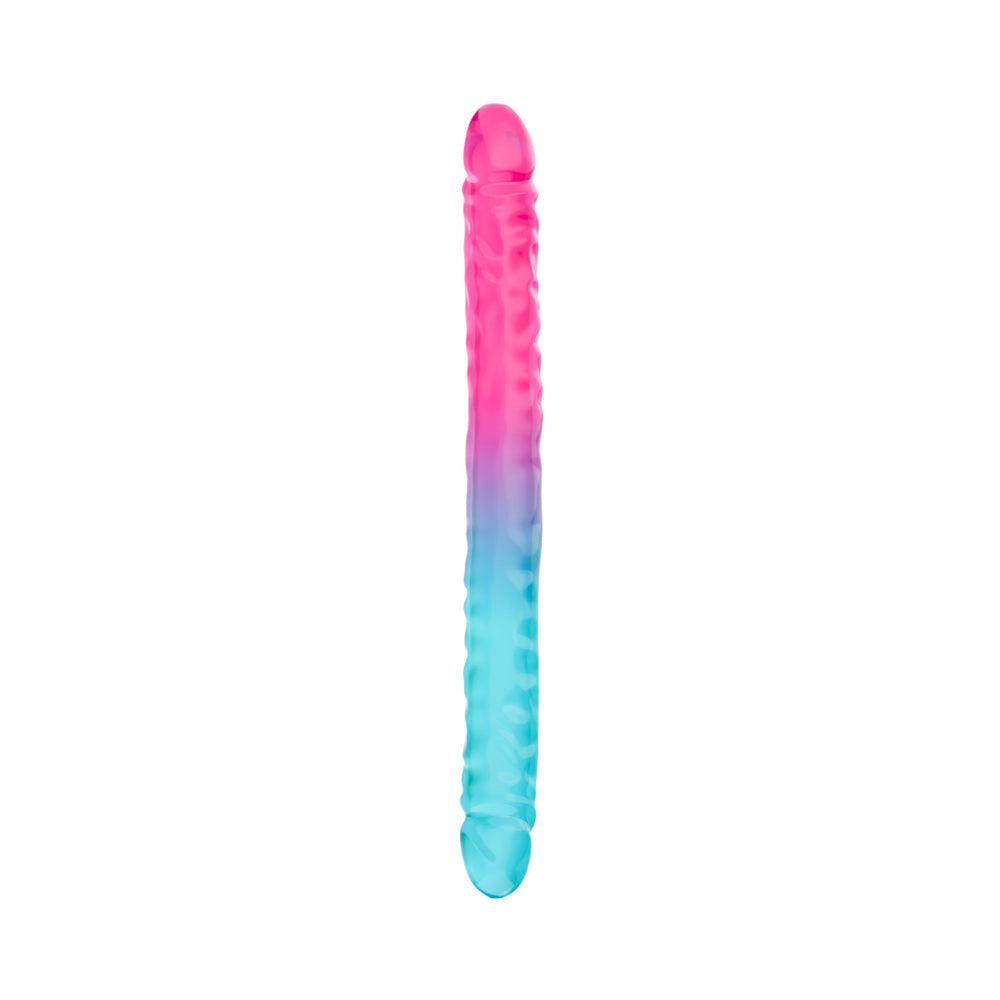 Blush B Yours 18" XX Large Double Dong Candy Papi - Multi Colors