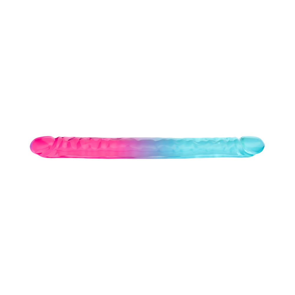 Blush B Yours 18" XX Large Double Dong Candy Papi - Multi Colors