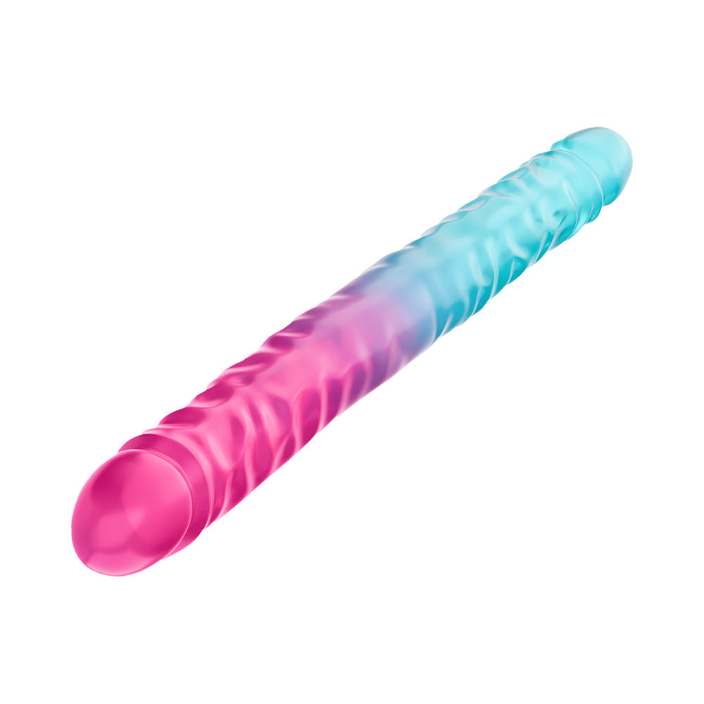 Blush B Yours 18" XX Large Double Dong Candy Papi - Multi Colors