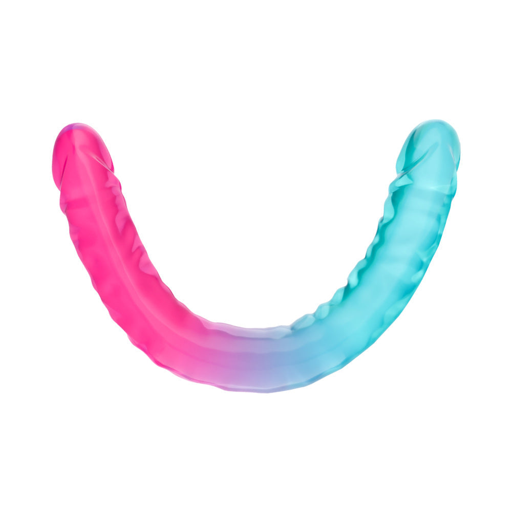 Blush B Yours 18" XX Large Double Dong Candy Papi - Multi Colors