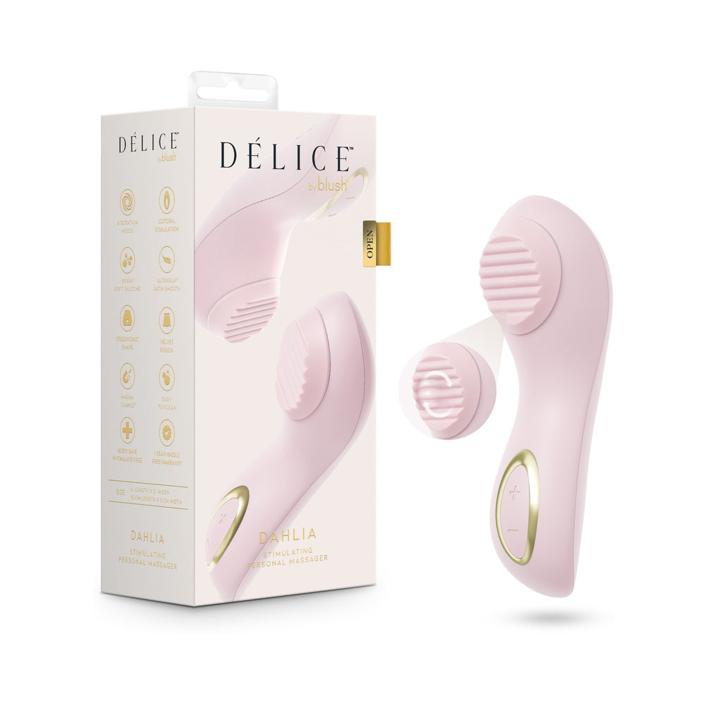Blush Dahlia Rotating Stimulating Personal Massager - Pink